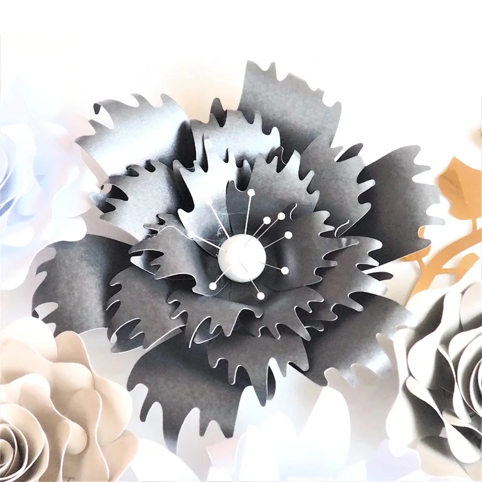 

DIY Nursery Paper Flowers Rose Leaves Set For Birthday Backdrops Baby Boys Nursery Wall Decor Dried Flower Floral Home Decor