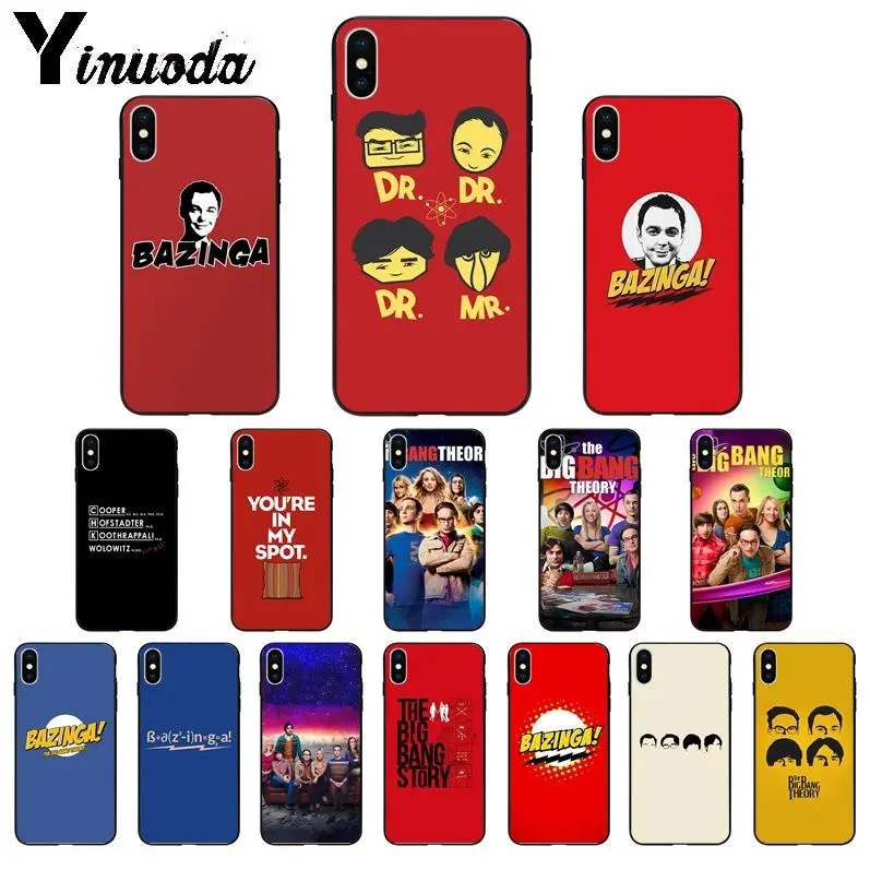 Yinuoda Теория большого взрыва TBBT ТПУ Мягкий силиконовый чехол для телефона iPhone 8 7 6 6S