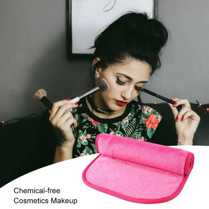 Многоразовое полотенце из микрофибры для лица натуральный химический