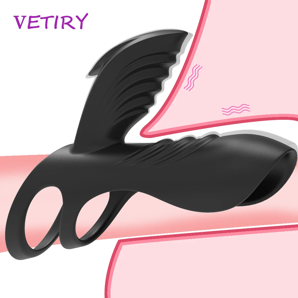 

VETIRY Penis Vibrator Cock Ring for Men Penis Erection Sex Toys for Couples Vibrating Ring Dick Enlargement Clitoris Stimulator