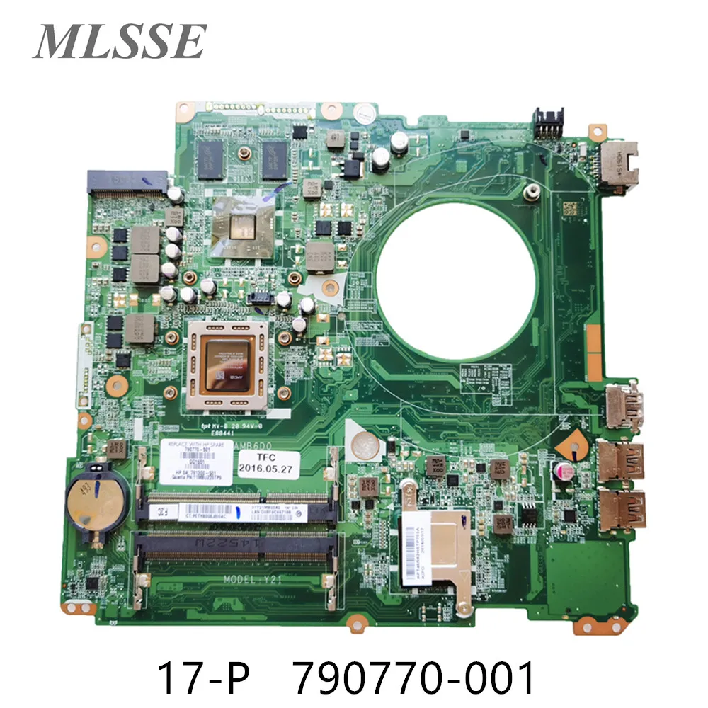 Оригинальная материнская плата для ноутбука HP 17 F 790770 001 501 601 A10 7300M CPU DAY21AMB6D0 100%