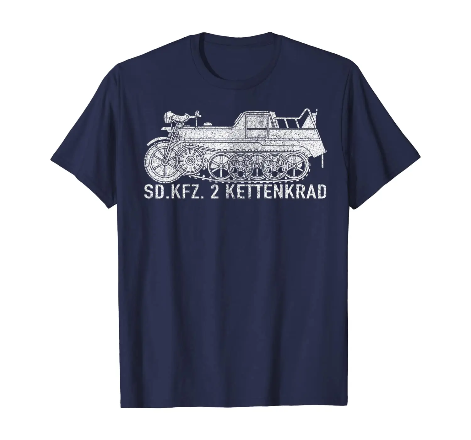 

German SdKfz 2 Chain Wheel Motorbike T-Shirt Cotton O-Neck Short Sleeve Men's T Shirt New Size S-3XL