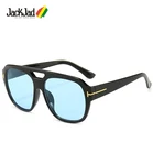 JackJad 2020 модные крутые квадратные стильные Т-металлические солнцезащитные очки для мужчин и женщин винтажные градиентные брендовые дизайнерские солнцезащитные очки Oculos De Sol 5115