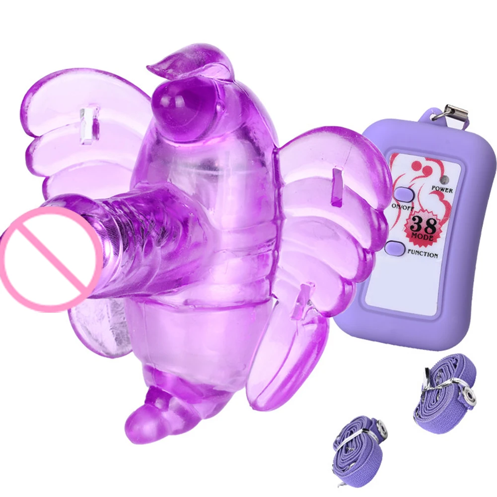 Бабочка ремешок для вибратора на G-Spot Массажер беспроводной контроль вибрирующие