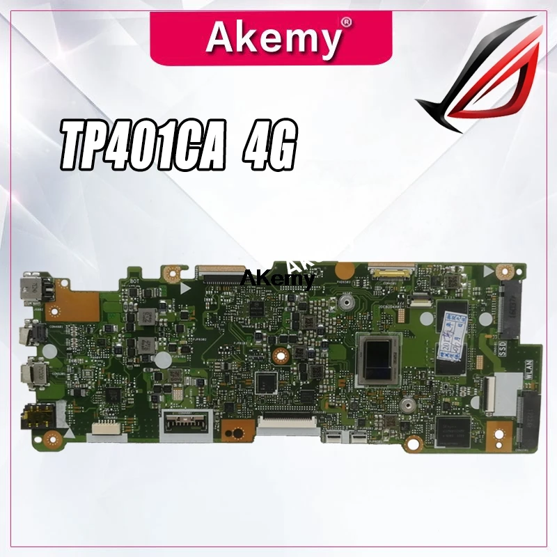 TP401CA материнская плата для For Asus VivoBook Flip 14 TP401C ноутбука I5 7Y54 CPU 4 Гб RAM 128G