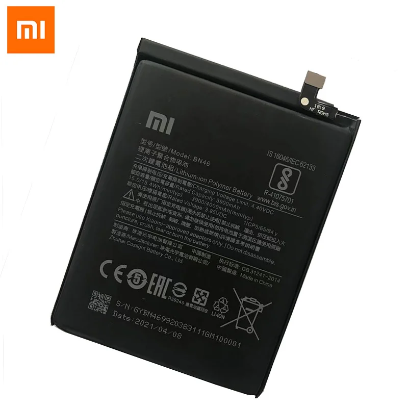 xiaomi original replacement phone battery bn46 for xiaomi redmi 7 redmi7 redmi note 6 note6 redmi note 8 redmi note 8t 4000mah free global shipping