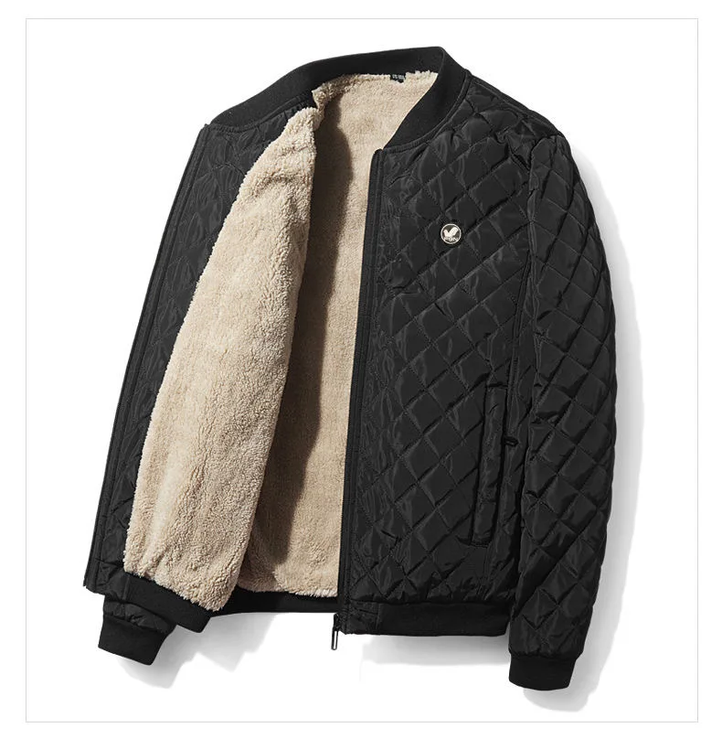 

2021 new features men's cotton autumn and winter cotton men's thick fleece jacket