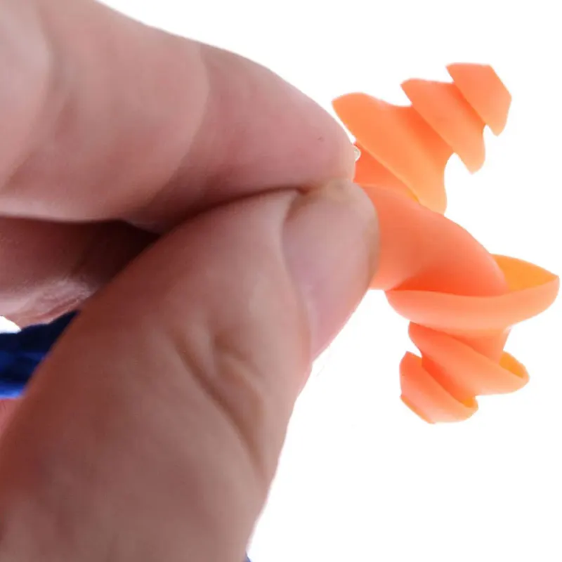 100 Pairs Individually Wrapped Non Toxic Soft Silicone Corded Ear Plugs Reusable Hearing Protection Rubber Earplugs |