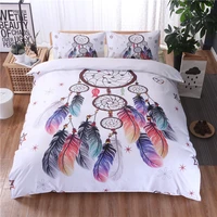 lism digital printing bedding set king size quilt cover feather print for girls used single bed linen duvet cover queen