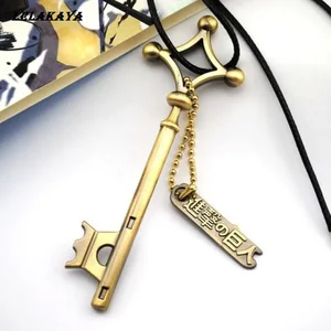 1 шт. японское аниме атака на титанов, меч, игрушка, мечи, косплей Эрен Jaeger, подвал, ключ, ожерелье, кулон, игрушка, подарок, новинка