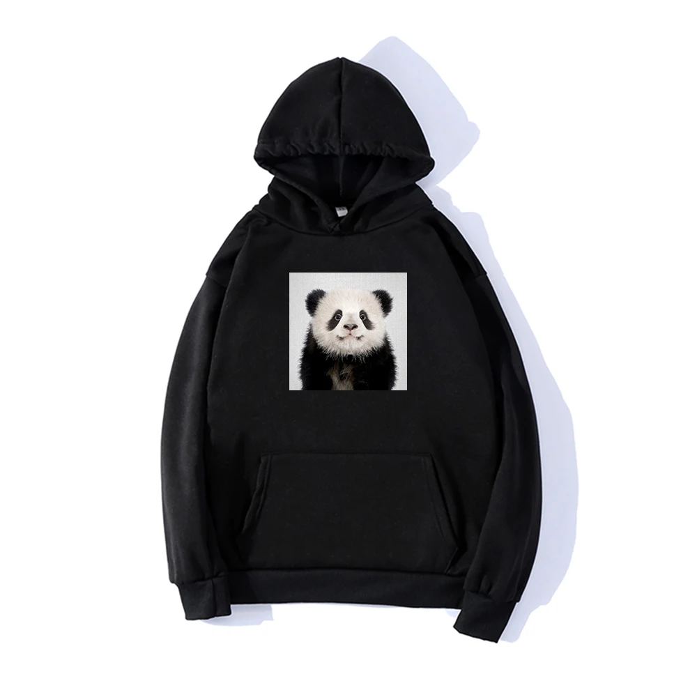 

Harajuku Women Hoodies Sweatshirt Kawaii Pink Winter Kawaii Panda Pattern Long Sleeve Moletom Hooded Sweatshirts Hooed Mujer