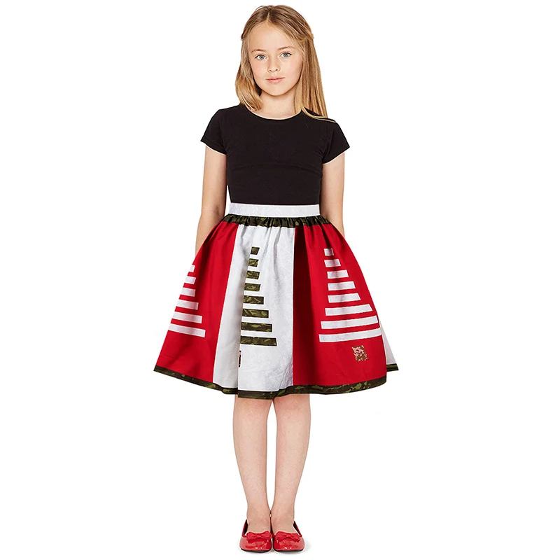 Тюлевая юбка для девочек розовая с мультяшным принтом Рождественская Милая