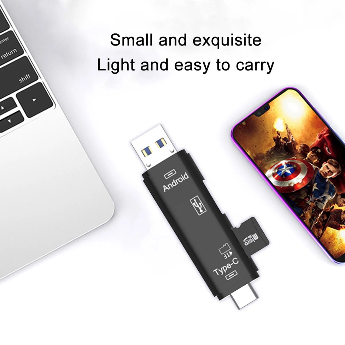 5в1 кард-ридер тип-c USB OTG адаптер TF кард-ридеры для мобильных телефонов планшеты