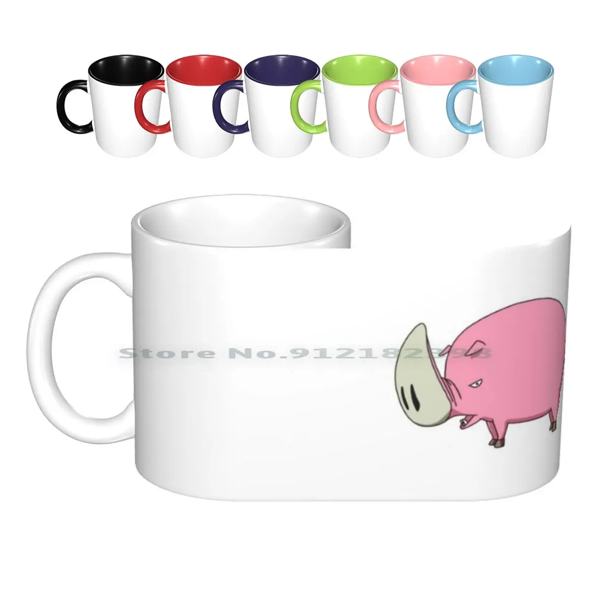 Great Stamp Pig Ceramic Mugs Coffee Cups Milk Tea Mug Hxh Hxh Hunter X Hunter Hunter X Hunter Hunter Anime Anime Manga Manga Tv