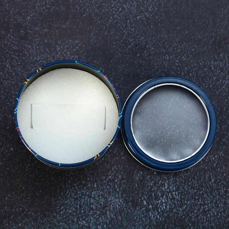 Роскошная Подарочная коробка круглая из сплава для наручных часов модная