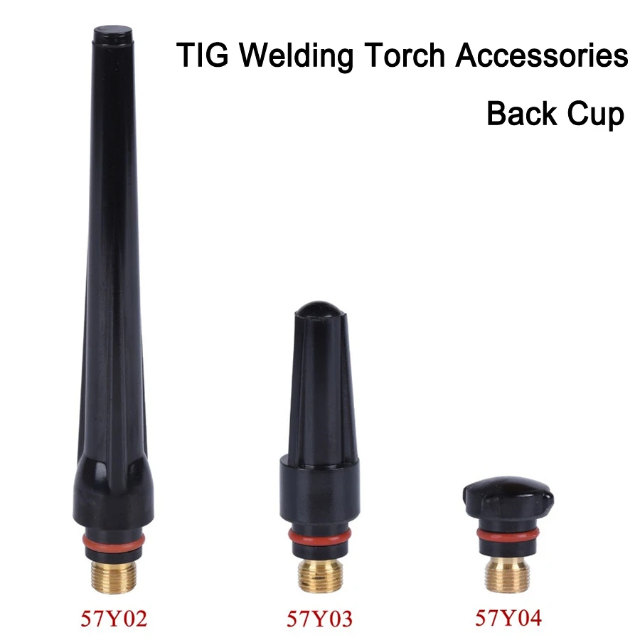 57Y02 57Y03 57Y04 Tig Welding Accessories Long /Medium /Short Back Cap for Tig Torch  WP17 WP18 WP26 Welding Soldering Supplies