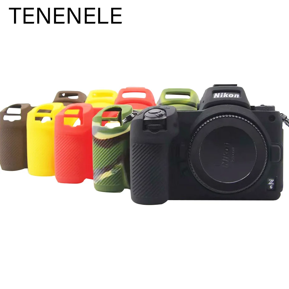 TENENELE сумки для камеры Nikon Z6 Z7 Мягкий силиконовый чехол цветной резиновый защитный чехол для Nikon Z 6/7 прочные аксессуары