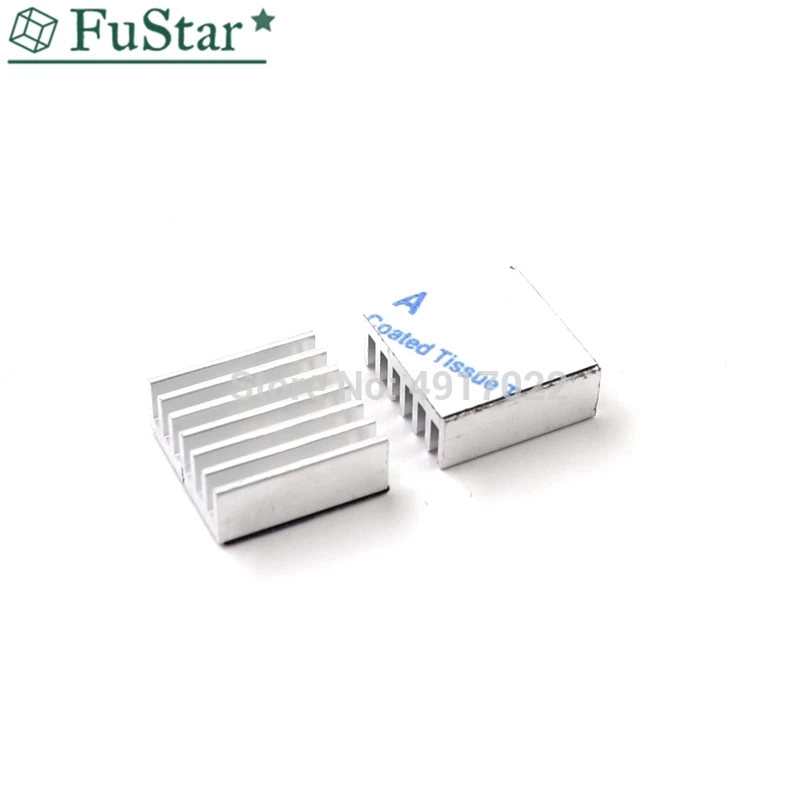 Серебристый радиатор для компьютера 10 шт. алюминиевый электронного чипа