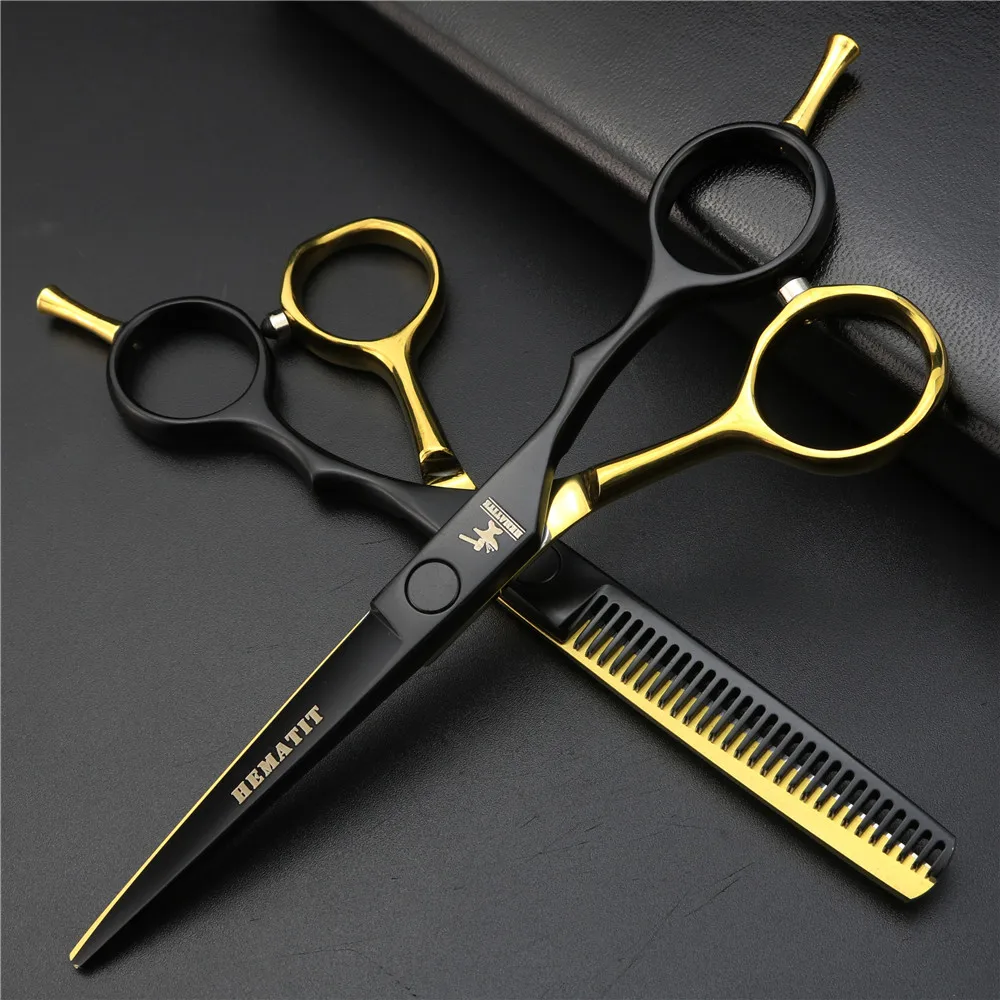 5 дюймов ножницы вырезывания цвета и прореживания Япония волос профессиональная