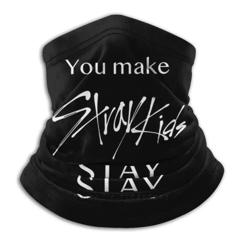 

You Make Stray Kids Stay ( White ) Bandana Scarf Mask Scarfs Neck Warmer Headwear Stray Kids Stray Kids Kpop You Make Stray