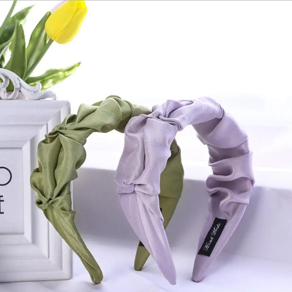 Повязка на голову женская с цветами широкая ручной работы |