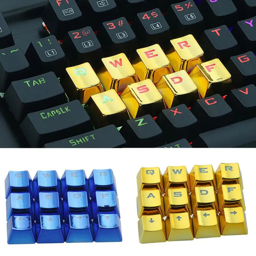 

Gamer Gaming Mechanical Keyboard Caps 12 Standard key Mechanical Keyboard Keycap For Logitech Razer Steelserie Gilded Keyboard