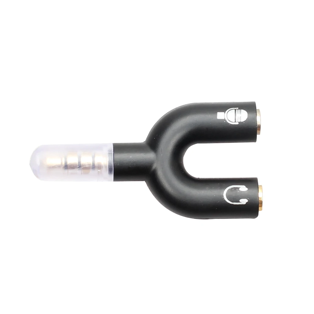3 5 мм сплиттер стерео разъем u-образный аудио микрофон и Разветвитель для