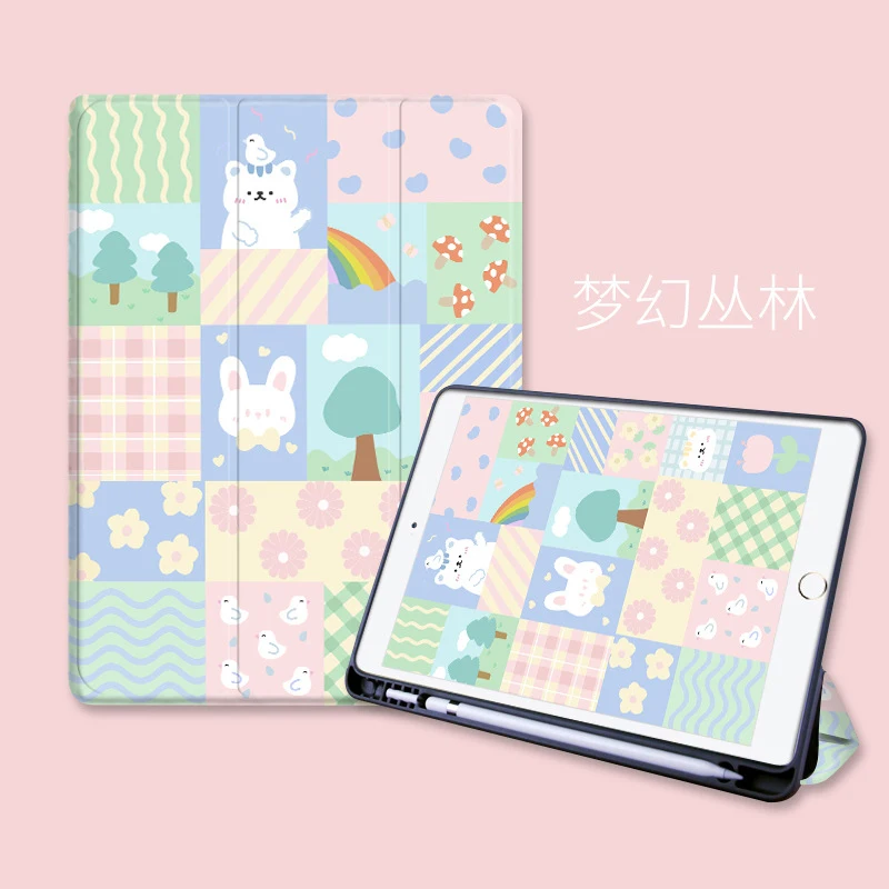 

For iPad Air 4 10.9 Case Pro 11 Air 3 10.5 inch 10.2 2019 2020 / 9.7 2018 Cover for 6th 7th 8th generation Mini 5 Pro 12.9 shell