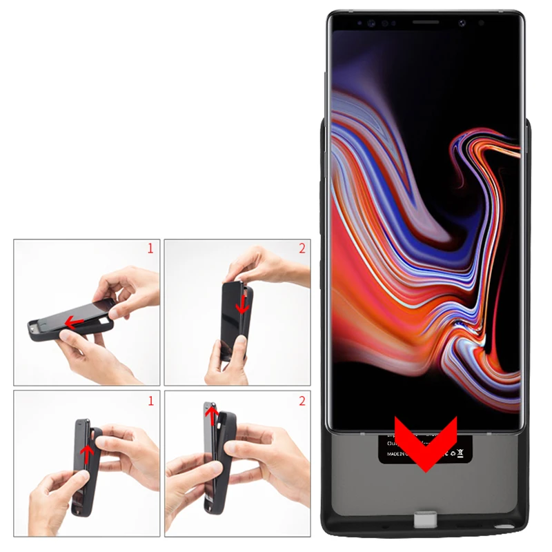 Зарядное устройство Aroay 5000 мАч чехлы для Samsung Note 10 внешний аккумулятор чехол Galaxy