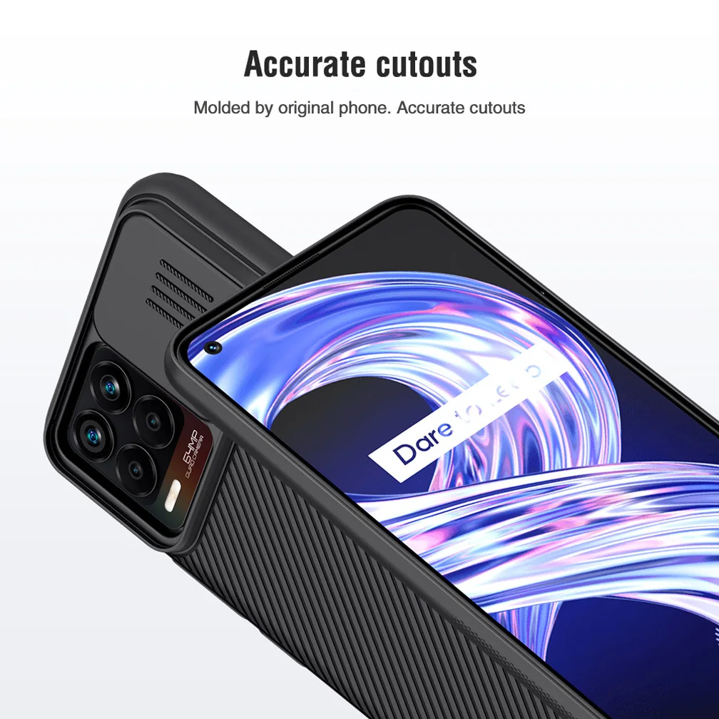 for oppo realme 8 pro case nillkin camshield camera protection case slide privacy phone shell for oppo realme 8 back cover free global shipping