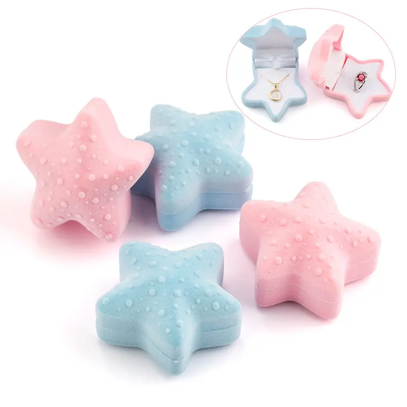 

1 Piece Lovely Velvet Jewelry Box container Wedding Ring Box for Earrings Necklace Bracelet Display Gift Box Holder 16 styles