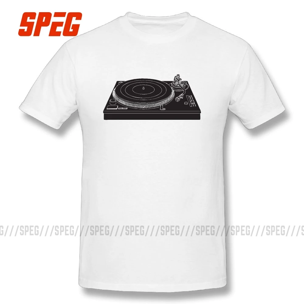 

Turntable 1210 Vinyl Record Turntable Tees Short Sleeved Vintage Round Collar T-Shirts Pure Cotton Brand Mens T Shirts