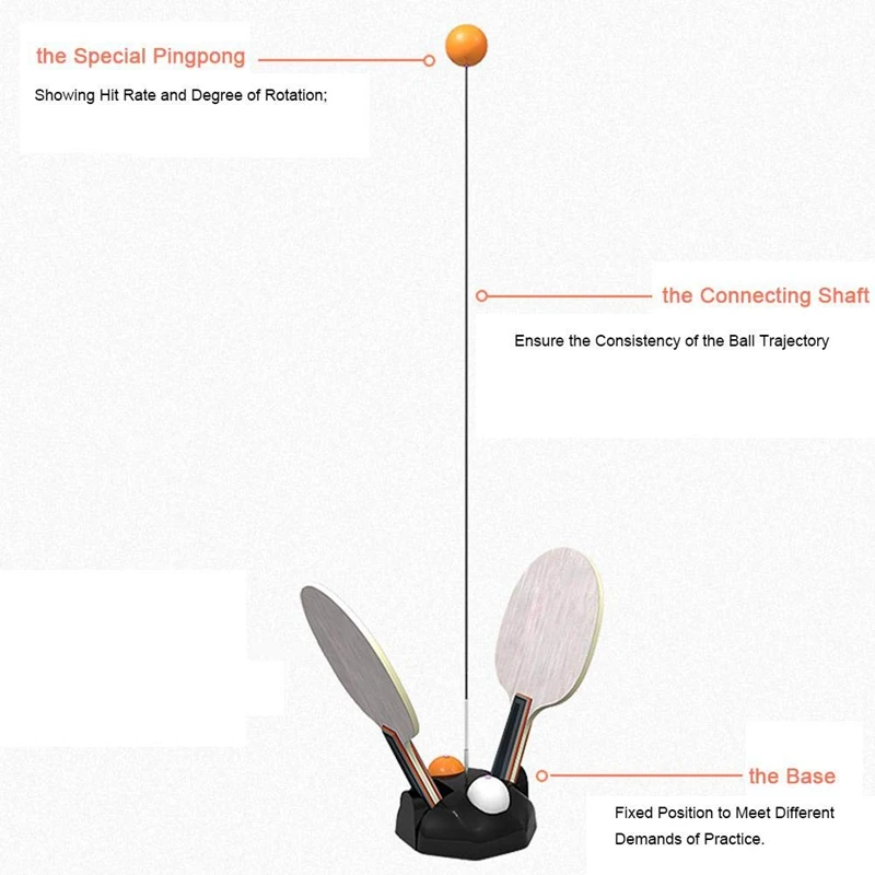 Тренажер для настольного тенниса Восстановленный робот тренажер фиксированный