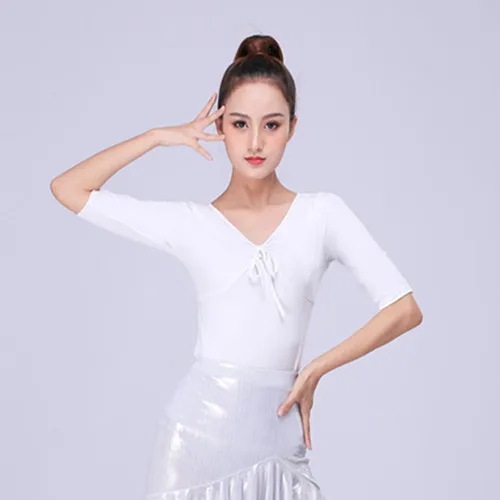 white top middle Женская юбка для латинских танцев, профессиональные танцевальные костюмы для взрослых, новинка, платье для сальсы, бальных и латинских танцев, Топ - Цвет: white top middle