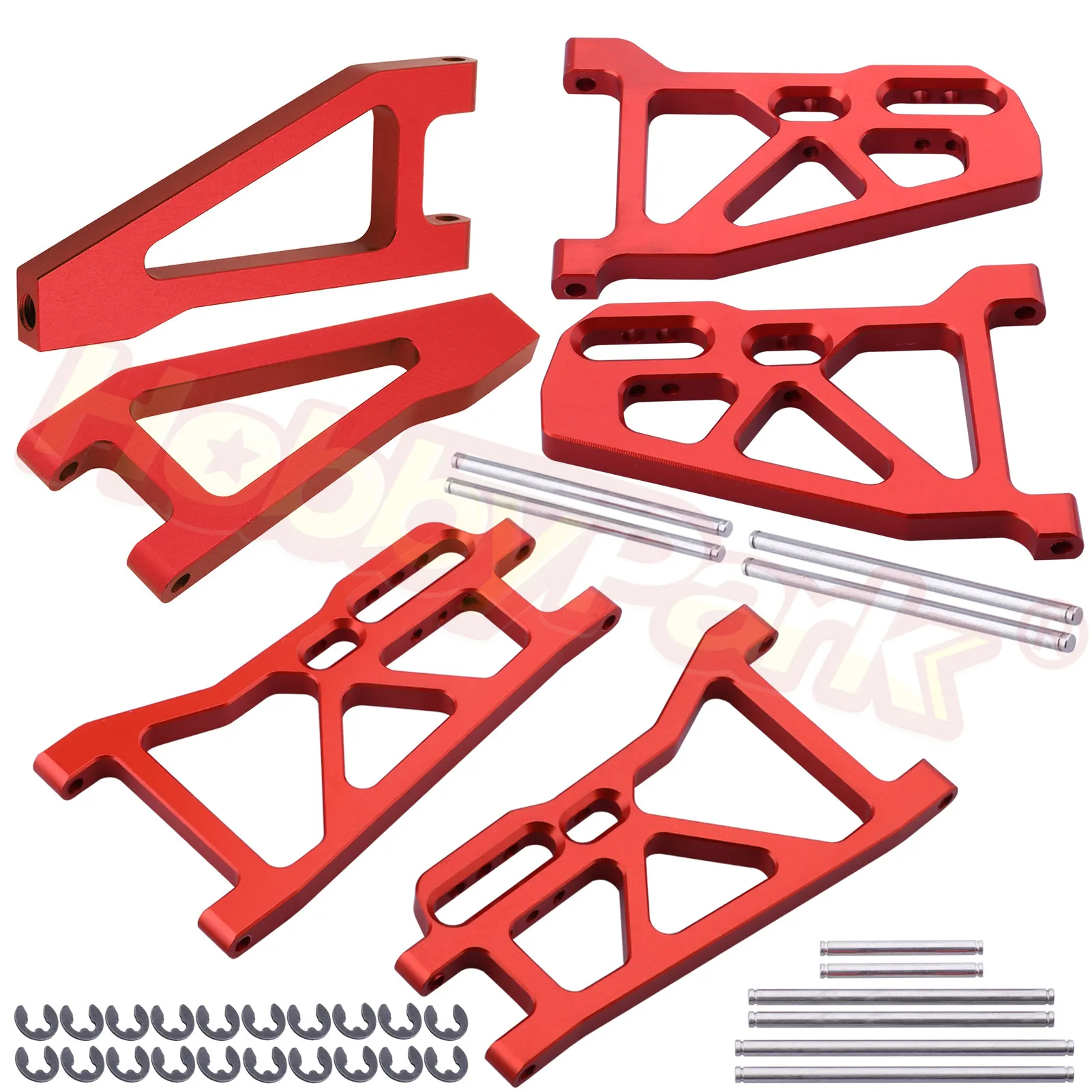 

Aluminum Suspension Arms Set 513006 513007 513008 For FS Racing 1/10 Monster Truck 51805 FS538 10YW, Buggy 53625 FS539 10YW