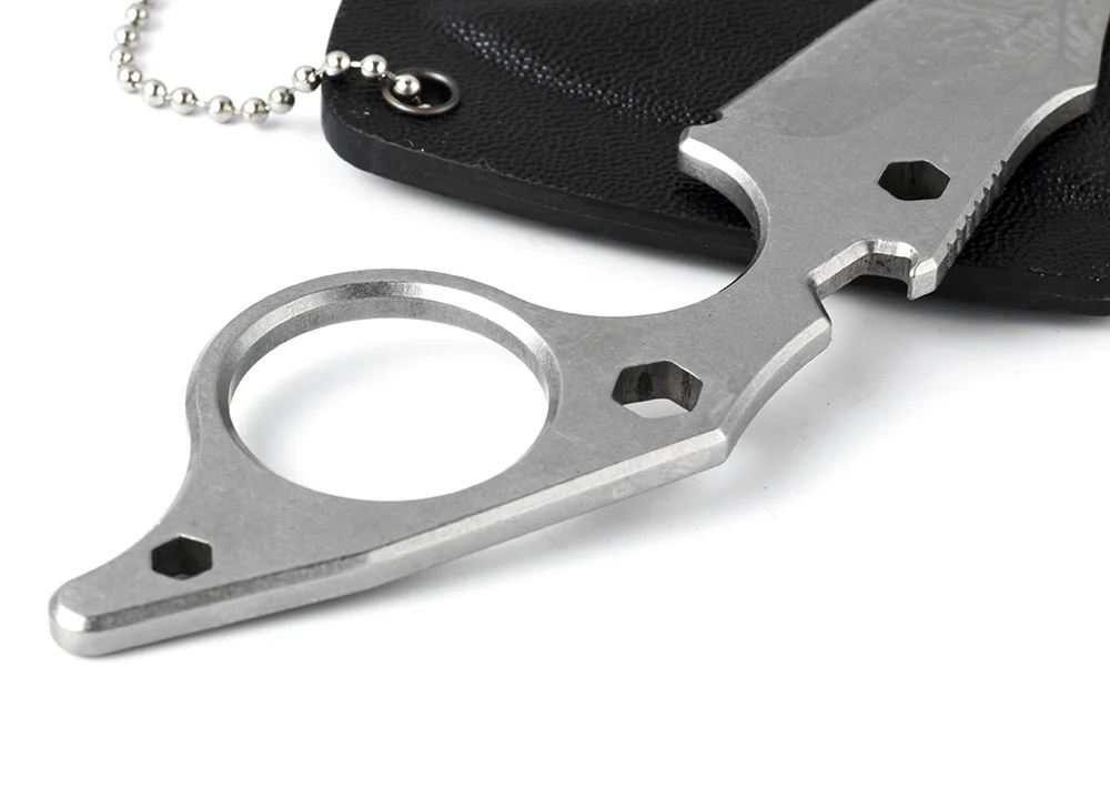 KKWOLF мини нож Птерозавр полный цепочка брелок инструмент с K ножнами Кемпинг