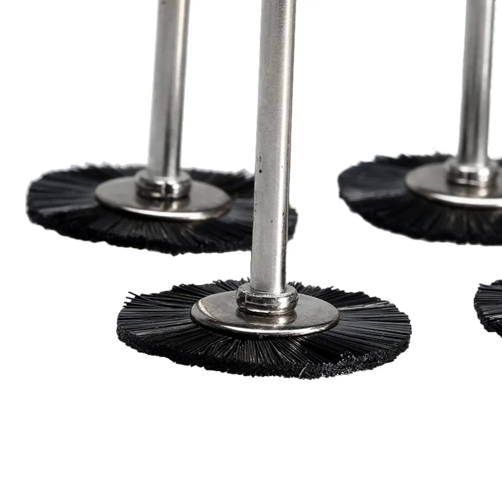 

Polishing Polishing Brushes Wheels 41mm Mandrel Length Black+Silver Bristle