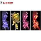 Huacan алмазов картина комплект Роза 5D сделай сам: камни в форме ромба, Цветочная мозаика комплект для домашнего декора