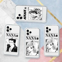 nana osaki japan anime phone case transparent soft for iphone 12 11 13 7 8 6 s plus x xs xr pro max mini