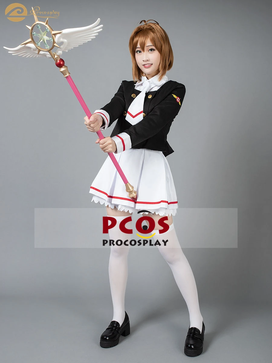 Pro косплей в наличии Cardcaptor Sakura Clear Card Kinomoto униформа костюм для женщин mp003941 |