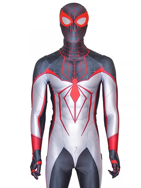 

Halloween PS5 Insomniac Miles Morales Cosplay Costume Adult Kids Superhero Cosplay Zentai Bodysuit