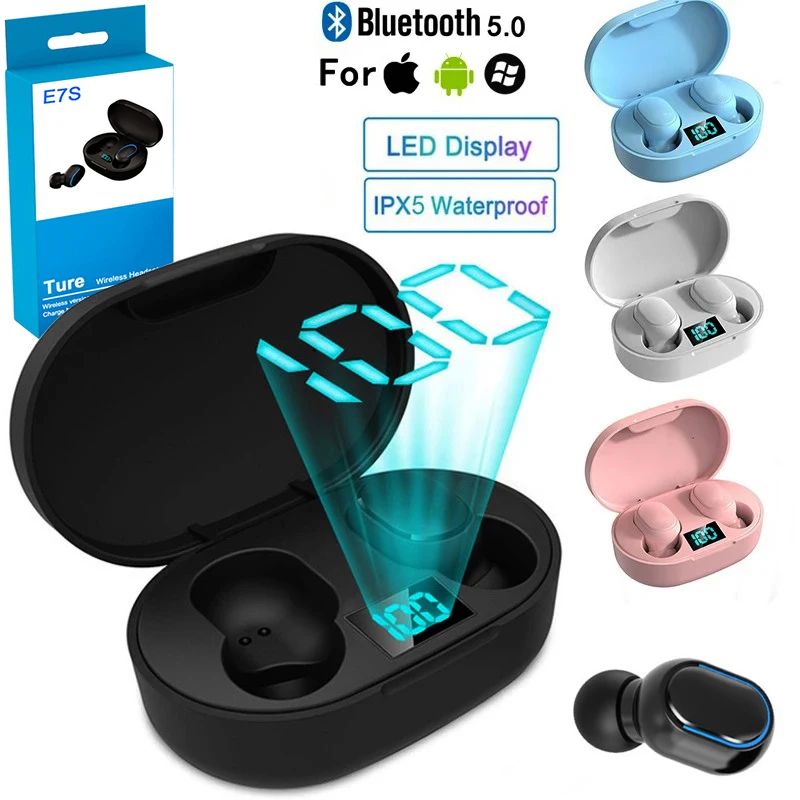 Беспроводные наушники TWS E7S Hi-Fi гарнитура Bluetooth с микрофоном спортивные