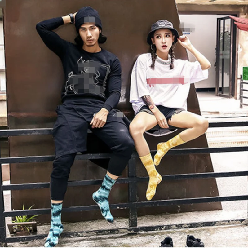 2019 100% хлопок носки для скейтеров Для мужчин женщин гольфы детей-высокая Забавный