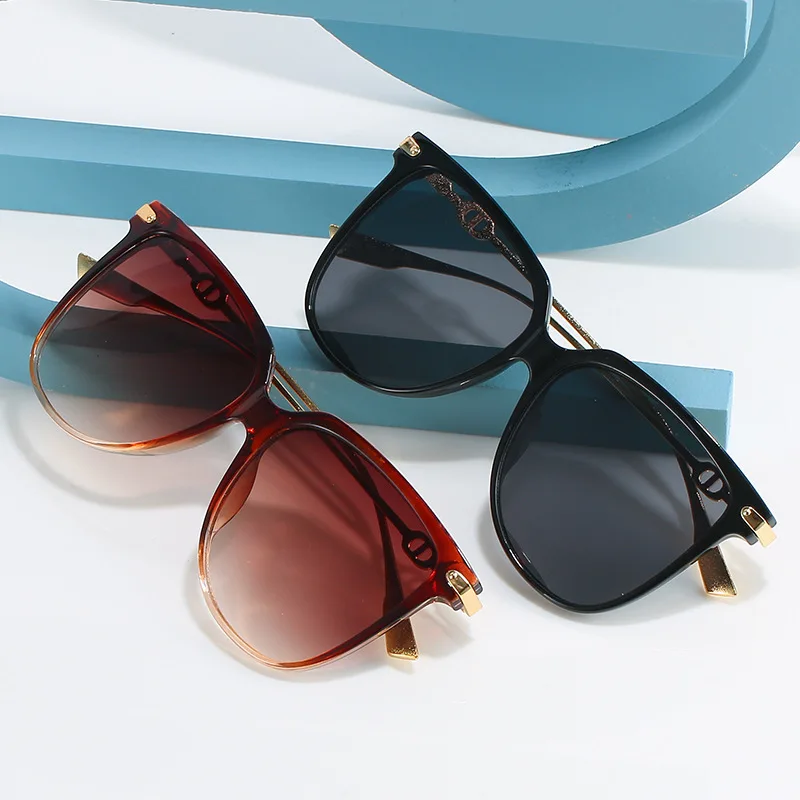 Корейские модные солнцезащитные очки Пилот металлическая жаба Модные мужские и