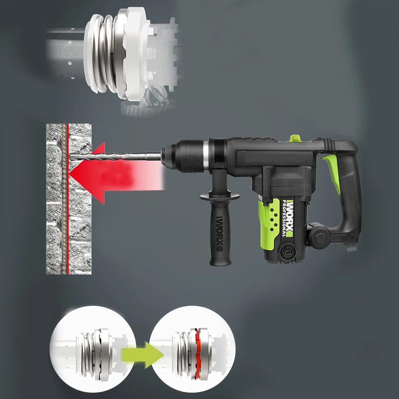 WORX электрический молоток светильник с литиевой батареей двойного назначения