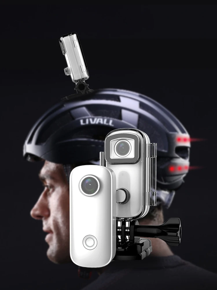 SJCAM C100 / PLUS Action Camera C100+ Thumb 2K 30FPS 1080P H.265 12MP 2.4GHz WiFi 30M Waterproof C100PLUS Webcam | Электроника