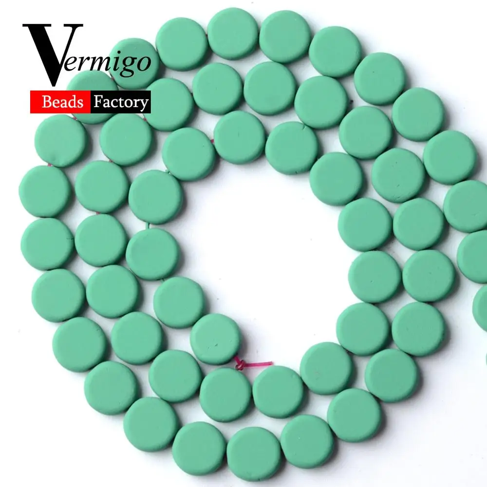 Натуральные круглые зеленые бусины Nanotech из гематита и каучука для изготовления