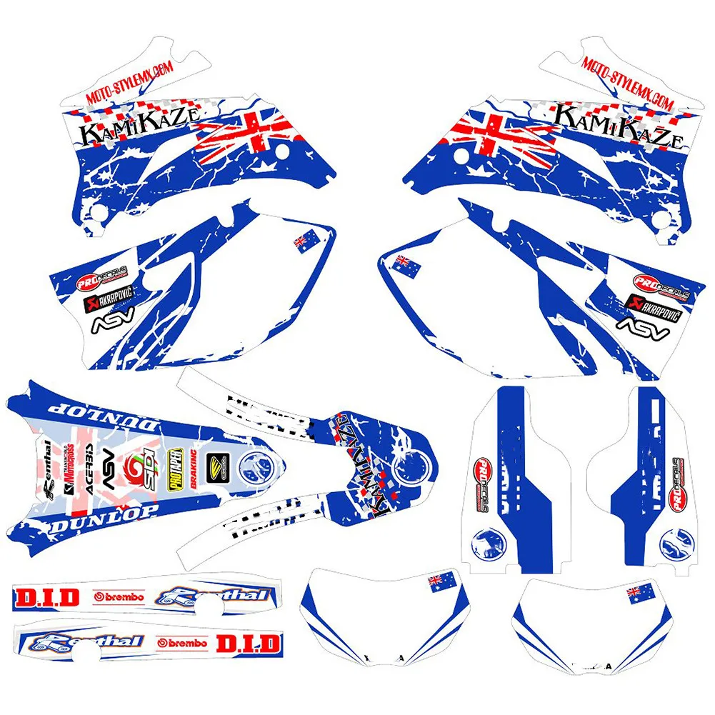 Графические наклейки для мотоцикла 3M Yamaha WRF250 WR250F 2007-2012 2013 WRF450 WR450F 2007 2008 2009 2010 2011 |