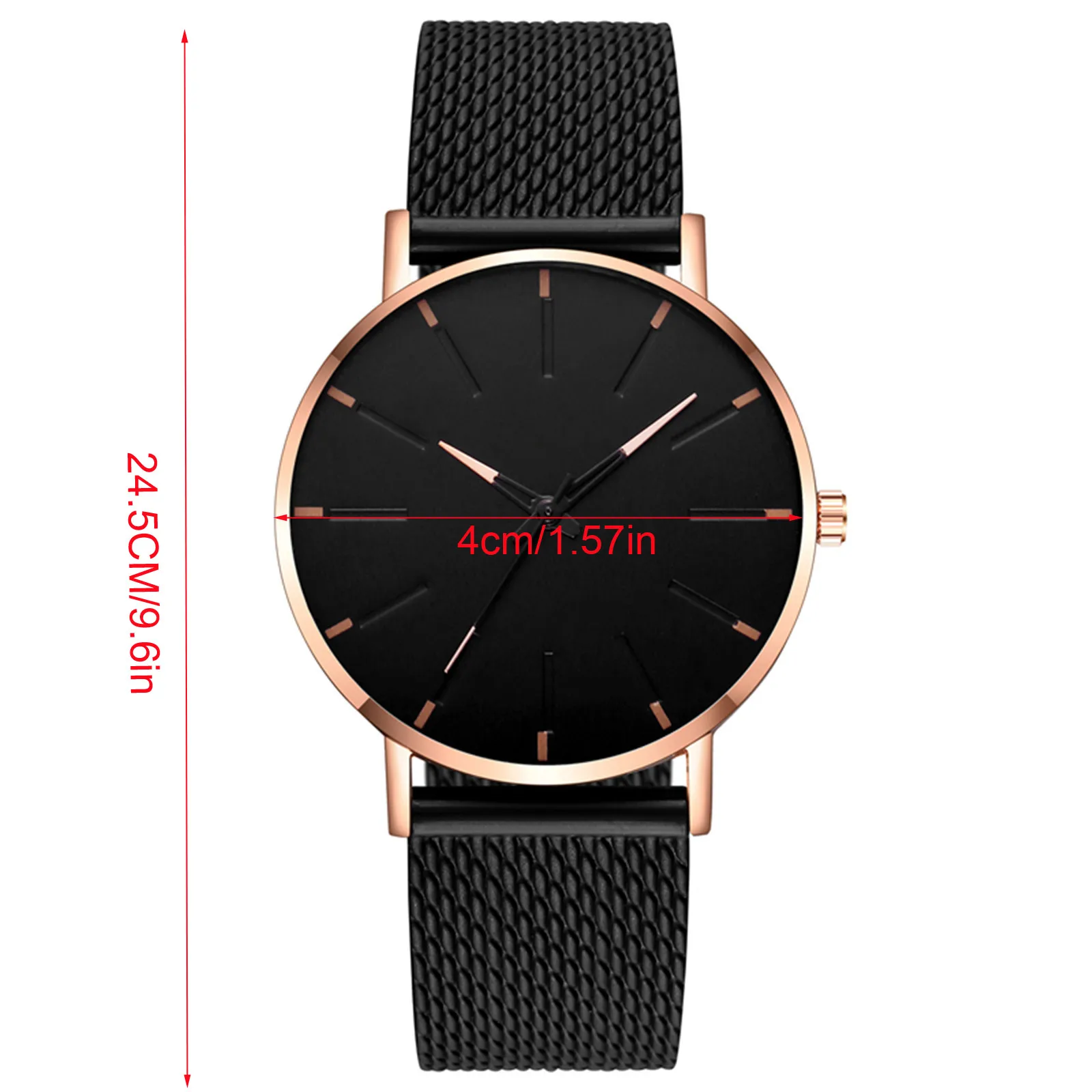 

Men's Mesh Strap Ultra-thin Quartz Watch Men's Mesh Strap Ultra-thin Quartz Watch Silicone Band Round Shape Men Luxury Watch