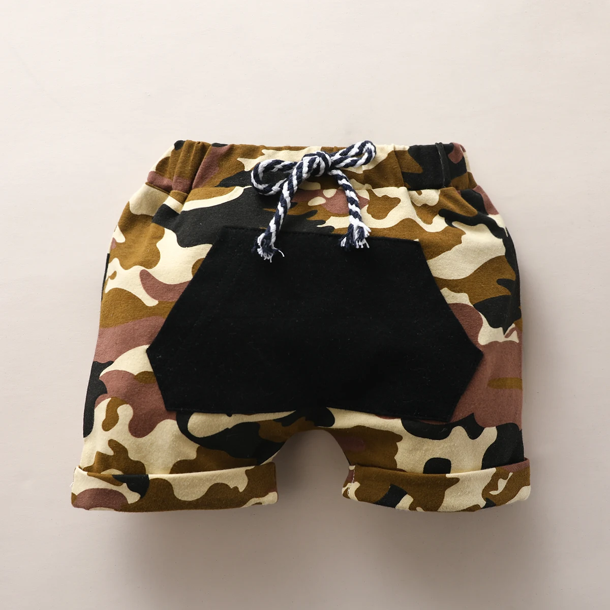2020 летняя одежда для малышей От 6 месяцев до 4 лет камуфляжные шорты маленьких